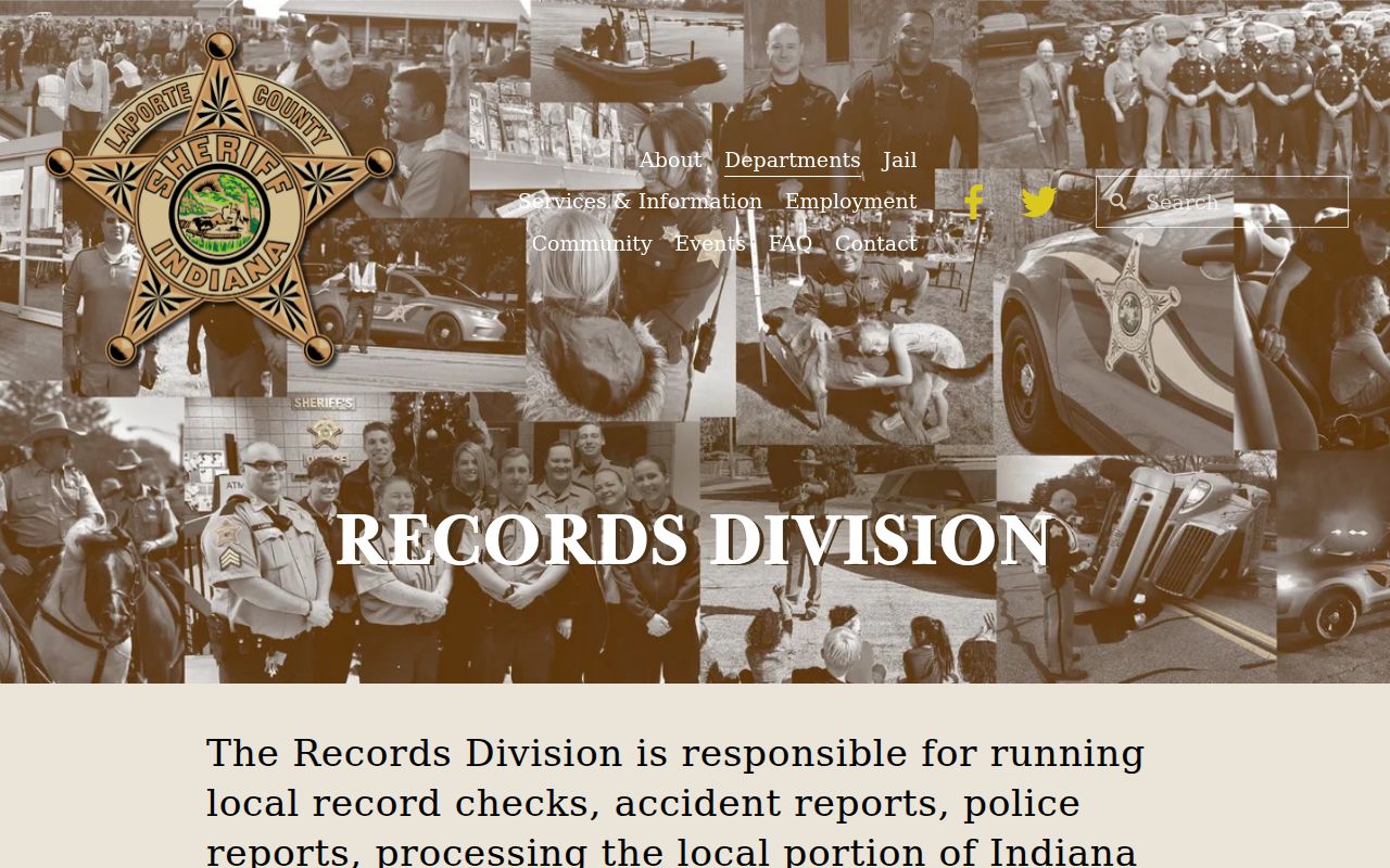 LaPorte County warrant records APRA request process
